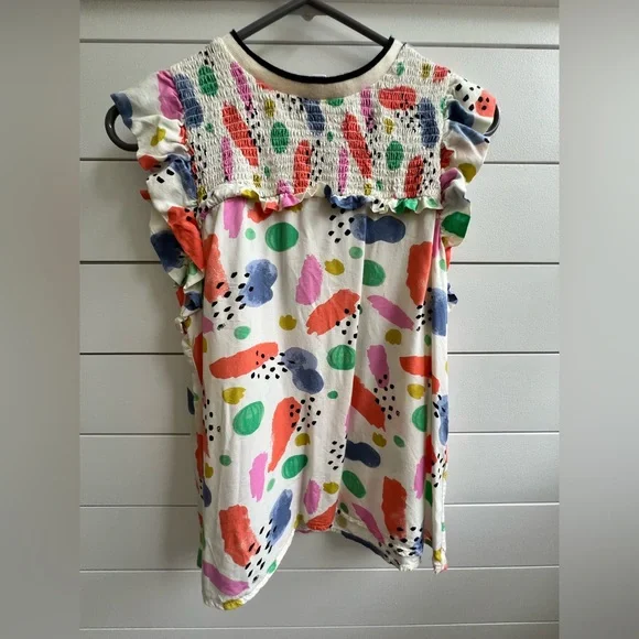 THML Artistic Pink and White Sleeveless Blouse - Picture 10 of 10